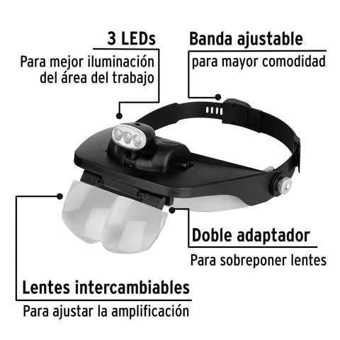 Lupa optovisor de 3 leds, Pretul | OVIS-3P | 26019