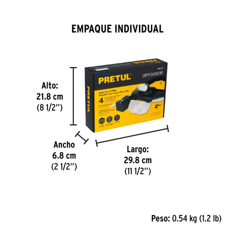 Lupa optovisor de 3 leds, Pretul | OVIS-3P | 26019