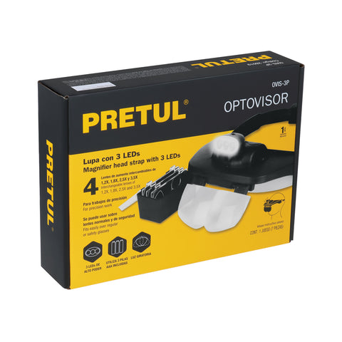 Lupa optovisor de 3 leds, Pretul | OVIS-3P | 26019