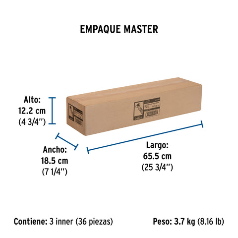 Manguera lavabo/fregadero, aluminio, 1/2'x1/2',55 cm, BASIC | FFR-55P | 26021