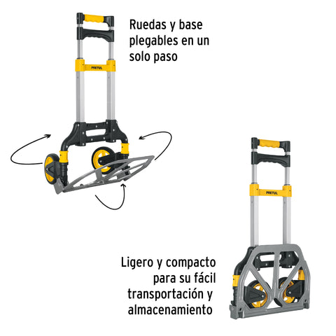 Diablo de carga, plegable, acero, 60 kg, Pretul | DIA-60P | 26029