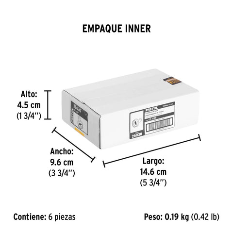 Conector 1/2' hembra de latón laminado, Pretul | CF-1/2P | 26030