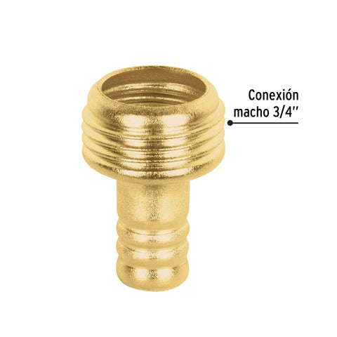 Conector 1/2' macho de latón laminado, Pretul | CM-1/2P | 26031