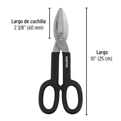 Tijera para hojalatero 10', Pretul | TH-10P | 26050