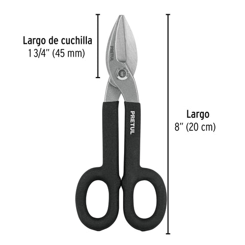 Tijera para hojalatero 8', Pretul | TH-8P | 26052
