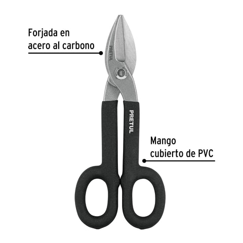 Tijera para hojalatero 8', Pretul | TH-8P | 26052