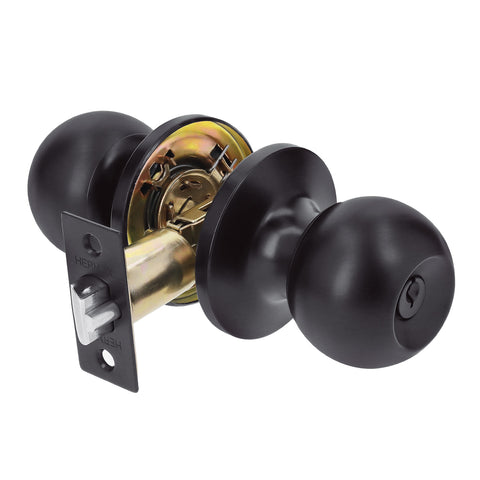 Cerradura esfera tubular, entrada, negro, HERMEX BASIC | BALT-NE-EP | 26175