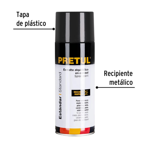 Pintura en aerosol, gris oscuro, 400 ml,Pretul | PA-GO-P | 27004