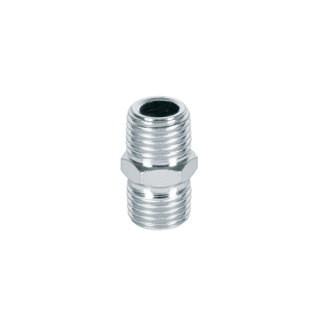Niple de acero, macho-macho, cuerda 1/4' NPT, PRETUL (NIPLE-P)