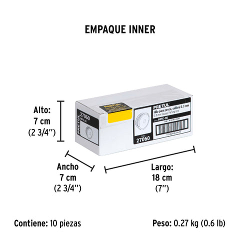 Carrete con 100 m de hilo para pesca azul calibre 0.30 mm | HIPE-30 | 27060