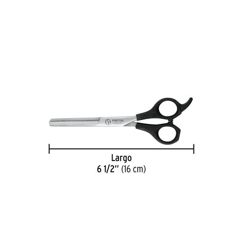 Tijera 6-1/2' acero inox, degrafilado, para estilista,PRETUL | TP-8520-6-1/2 | 27087