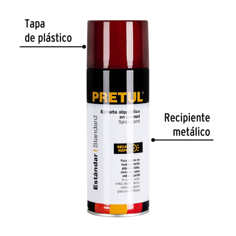 Pintura en aerosol, rojo, 400 ml, Pretul | PA-RO-P | 27173