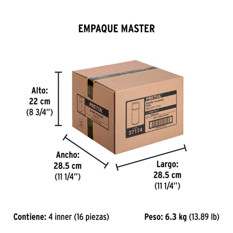 Pintura en aerosol metálica, plata ,400ml, Pretul | PAM-PL-P | 27174