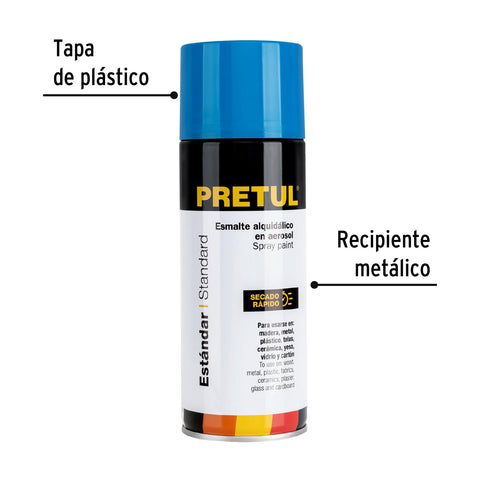 Pintura en aerosol, azul holandés, 400ml, Pretul | PA-AH-P | 27178