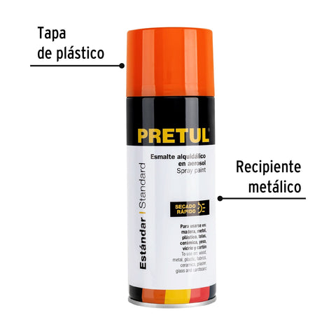 Pintura en aerosol, naranja, 400 ml, Pretul | PA-NA-P | 27181