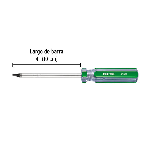 Juego de 6 desarmadores Torx mango de PVC, Pretul | DT-6P | 27192