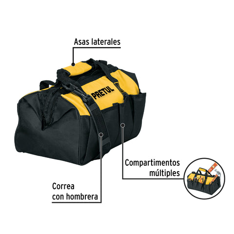 Maletín portaherramientas 14', Pretul | MALE-14P | 27216