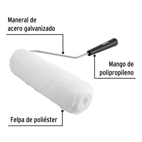 Rodillo para pintar,9 x 5/8',superficies poco rugosas,Pretul | ROPI-915P | 28034