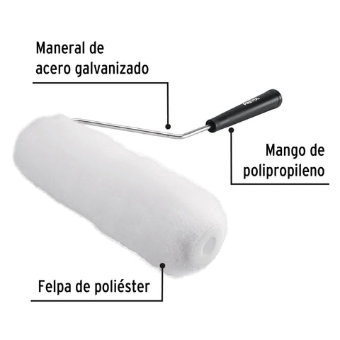 Rodillo para pintar, 9 x 3/4', superficies rugosas, Pretul | ROPI-920P | 28035