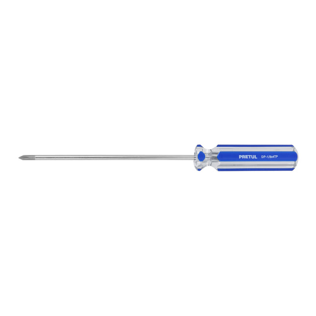 Desarmador de cruz 1/8' x 4' mango de PVC, Pretul | DP-1/8X4TP | 28076