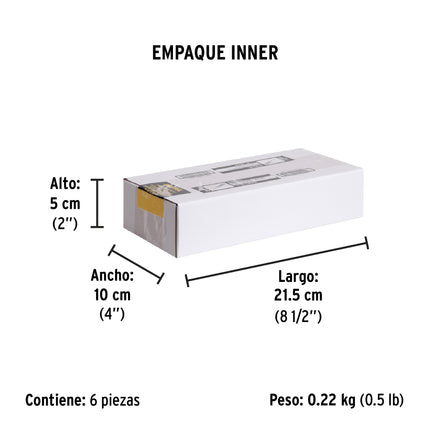 Desarmador de cruz 1/8' x 6' mango de PVC, Pretul | DP-1/8X6TP | 28077
