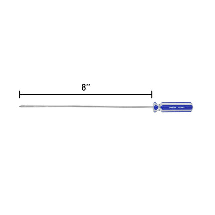 Desarmador de cruz 1/8' x 8' mango de PVC, Pretul | DP-1/8X8TP | 28078