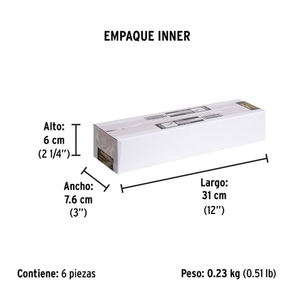 Desarmador de cruz 1/8' x 8' mango de PVC, Pretul | DP-1/8X8TP | 28078