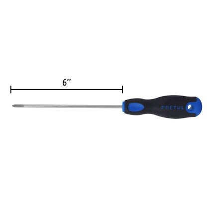 Desarmador de cruz 1/8' x 6' mango Comfort Grip, Pretul | DP-1/8X6BP | 28083