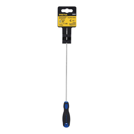 Desarmador de cruz 1/8' x 8' mango Comfort Grip, Pretul | DP-1/8X8BP | 28084