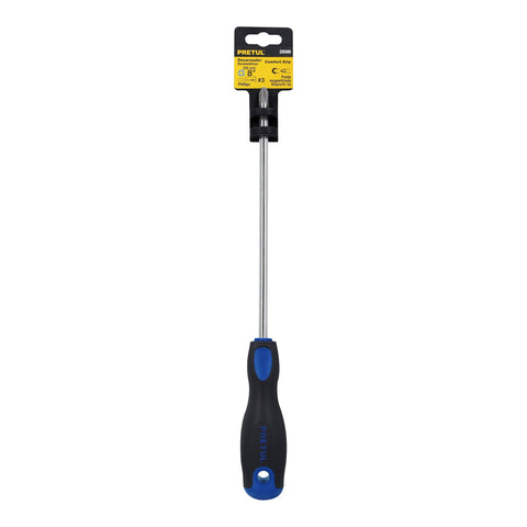 Desarmador de cruz 5/16' x 8' mango Comfort Grip, Pretul | DP-5/16X8BP | 28088