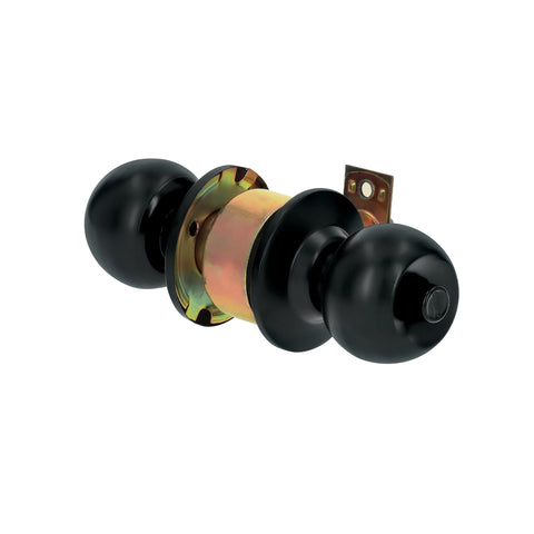 Cerradura tipo esfera, cilíndrico, recámara, negro, BASIC | BAL-NE-RP | 28138