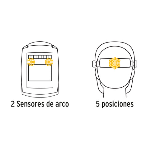 Careta electrónica p/soldar, sombra 9 a 13, PRETUL | CAREL-11P | 28145