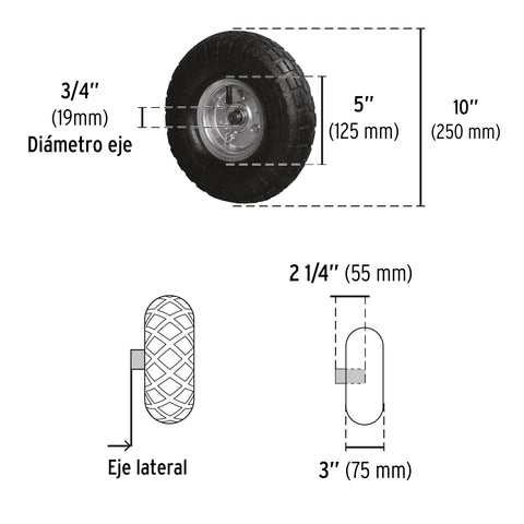 Revolvedora de concreto, a gasolina, 160 L, 1/2 saco, PRETUL | RECE-160P | 28147