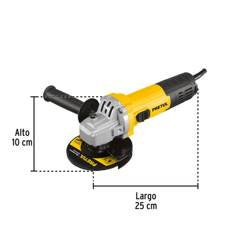 Esmeriladora angular 4-1/2', 550W, PRETUL | ESMA-4-1/2P5 | 28236