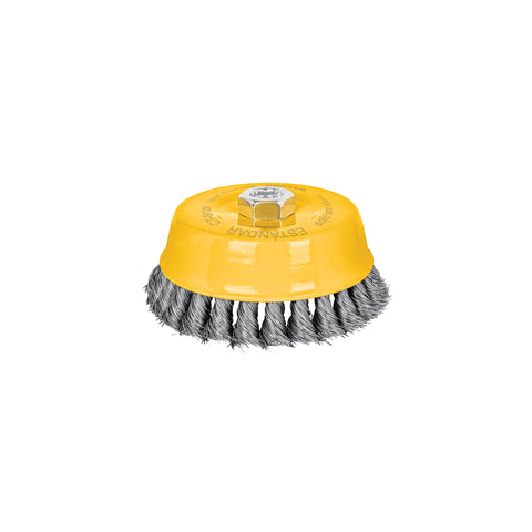 Carda copa 5' alambre trenzado fino, eje 5/8'-11, Pretul | CT-612P | 28260