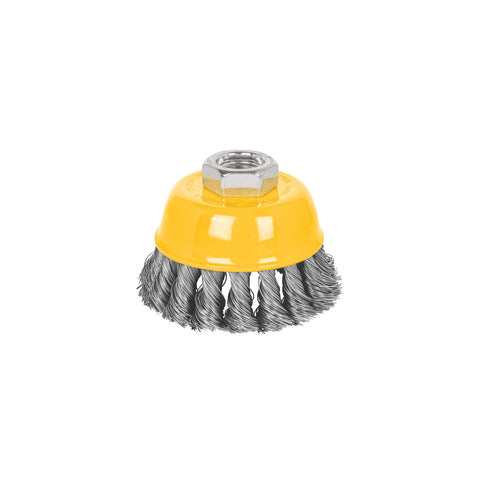 Carda copa 3' alambre trenzado fino, eje 5/8'-11, Pretul | CT-608P | 28266