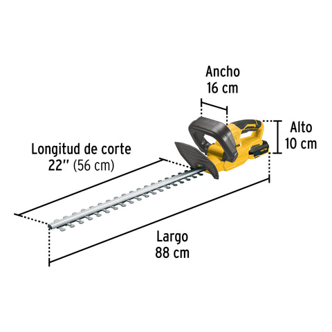 Cortasetos inalámbrico 20V, 1 batería 2Ah, 1 carg. PRETUL | CORI-20P | 28273