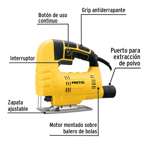 Sierra caladora 400W, PRETUL | CALA-P4 | 29003