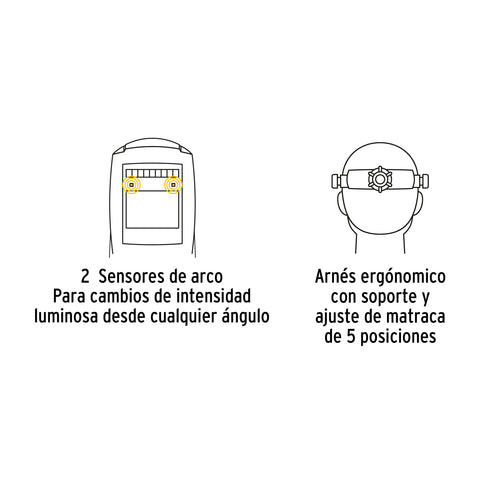 Careta electrónica p/soldar, águila, sombra 9 a 13, PRETUL | CAREL-11AP | 29011