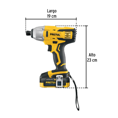 Combo rotomartillo/destornillador impacto, 20V, PRETUL | COMBO-20P | 29020