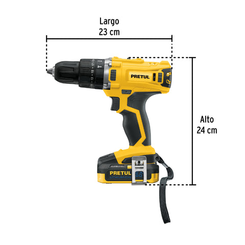 Combo rotomartillo/destornillador impacto, 20V, PRETUL | COMBO-20P | 29020