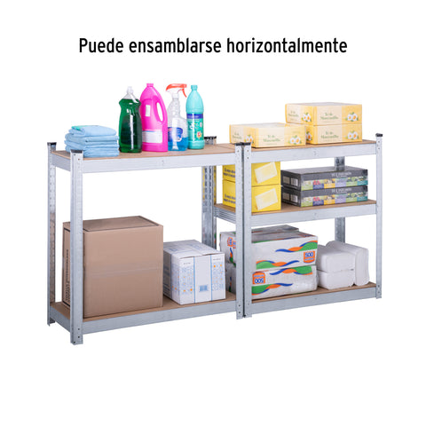 Estante metálico 5 repisas MDF cap. 35 Kg,150x30x75, PRETUL | ESME-351 | 29021