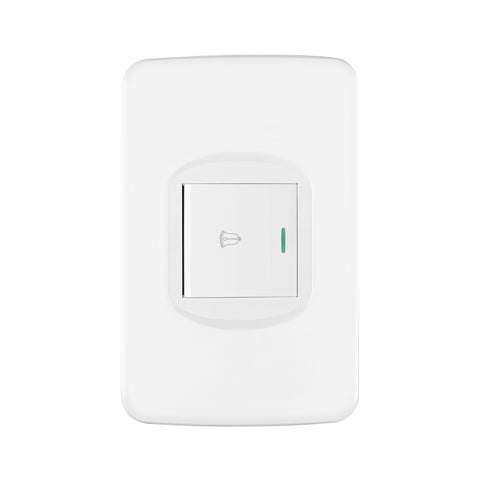 Placa armada 1 interruptor de timbre 1.5 módulos, Toledo | PA-TI-TB | 29055