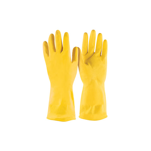 Guantes de látex para limpieza, amarillos, XCH, Pretul | GU-340 | 29941