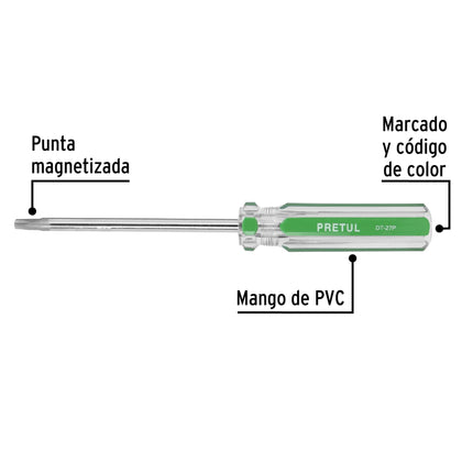 Desarmador punta Torx T 27 mango de PVC, Pretul | DT-27P | 29986