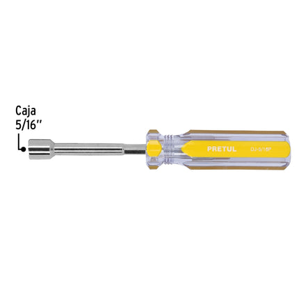 Desarmador de caja 5/16' mango de PVC, Pretul | DJ-5/16P | 29990
