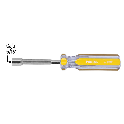 Desarmador de caja 5/16' mango de PVC, Pretul | DJ-5/16P | 29990
