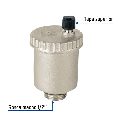 Válvula de purga de aire 1/2', FOSET | VPA-01 | 40012