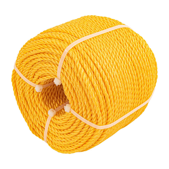 Metro de cuerda amarilla de polipropileno 4 mm, rollo 119m (CUE-041M)