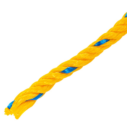 Metro de cuerda amarilla de polipropileno 8 mm, rollo 32m (CUE-081M)